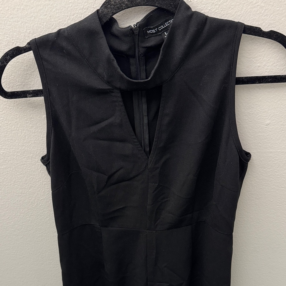 Black Sleeveless jumpsuit - Picture 7 of 7